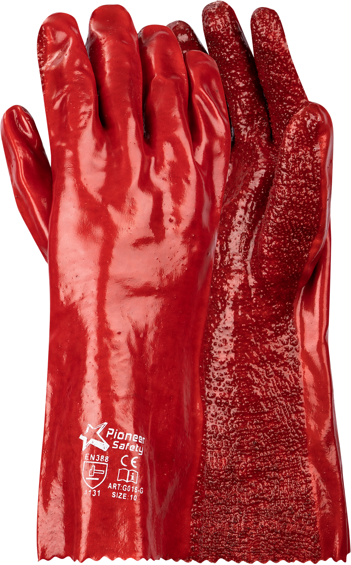 PVC Red Terrycloth Palm - 35cm