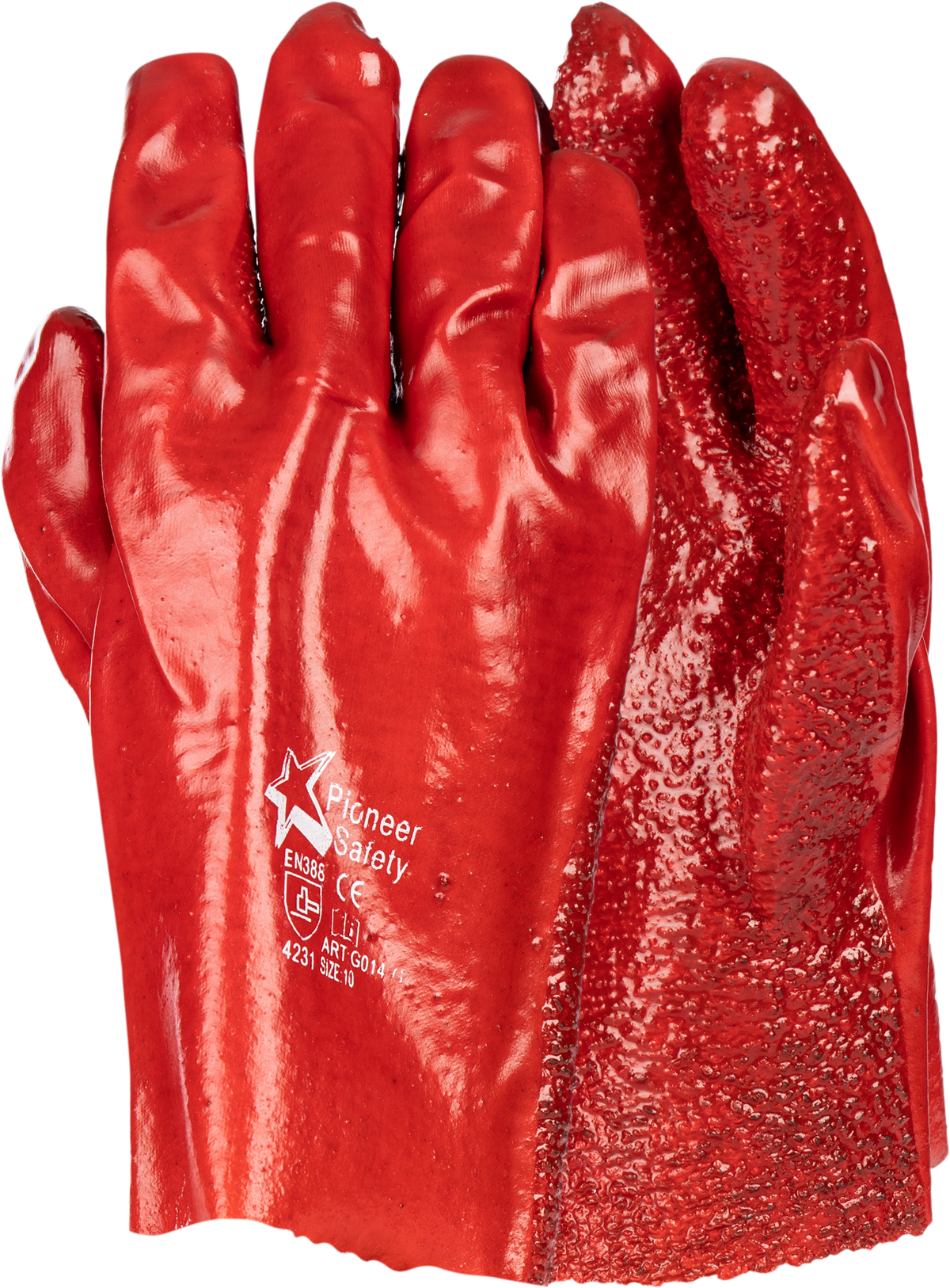 PVC Red Terrycloth Palm - 27cm