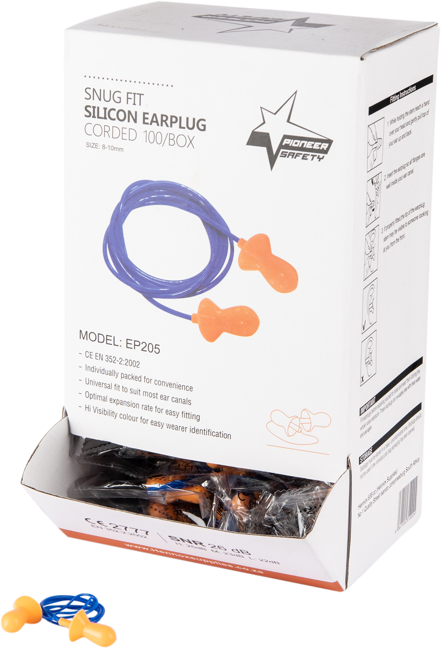 PIONEER Volume Corded Silicone Reusable Earplug