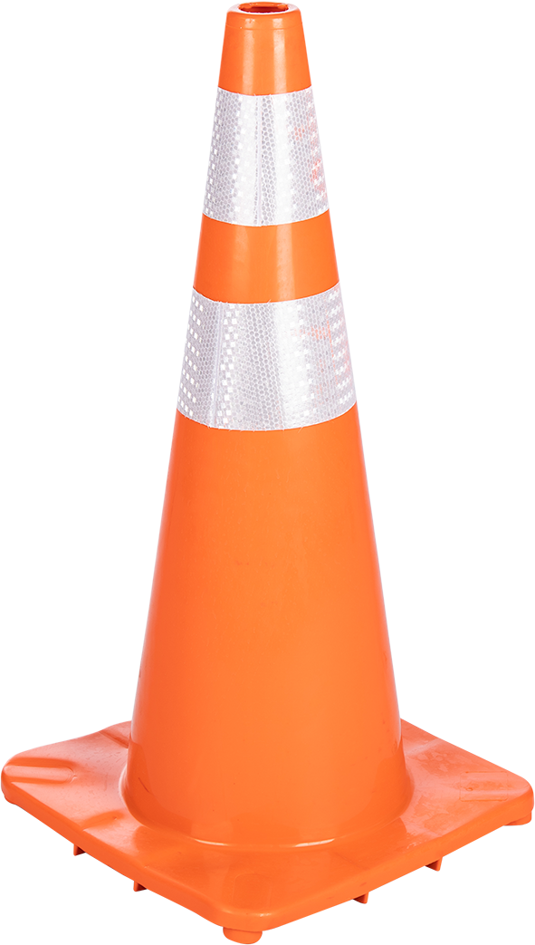 Traffic Cone - PVC with Reflective Tape