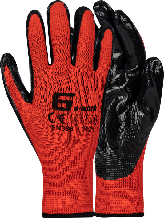 Nitrile Econo Dipped - Red G021